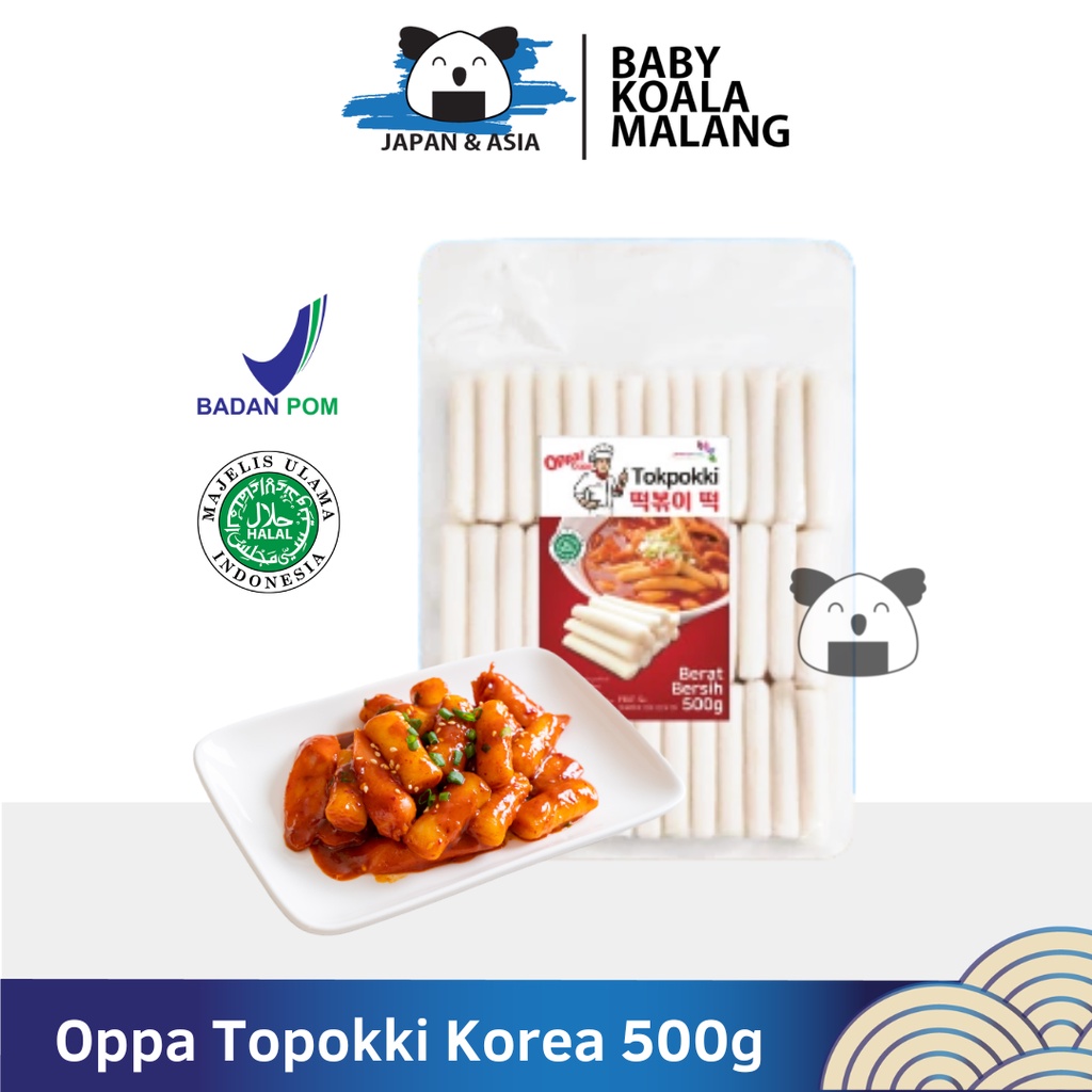 Jual OPPA Topokki 500 g Halal | Tteokbokki / Rice Cake-- | Shopee Indonesia