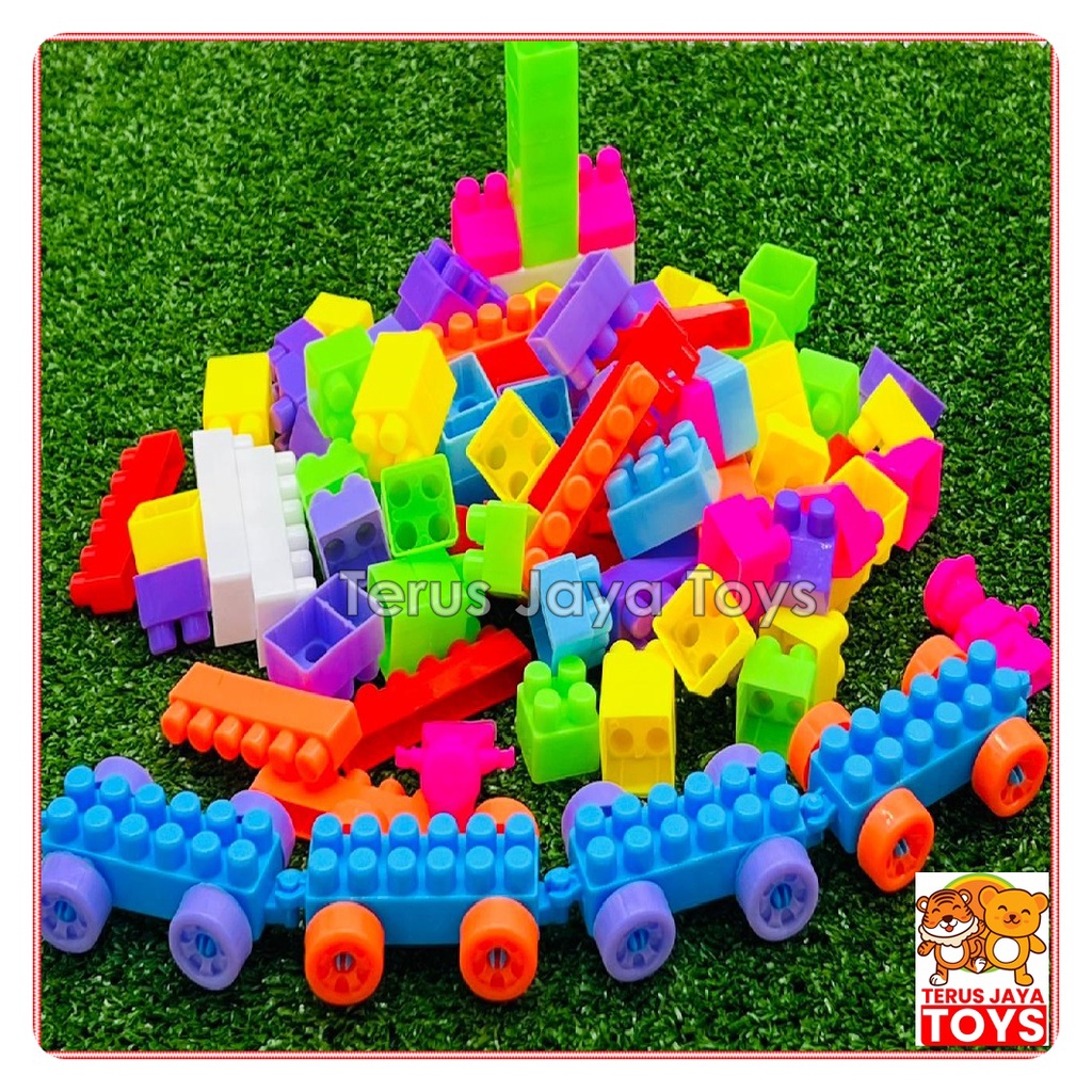 Jual Mainan Kreatif Anak Block Balok Susun Isi 102pcs | Shopee Indonesia