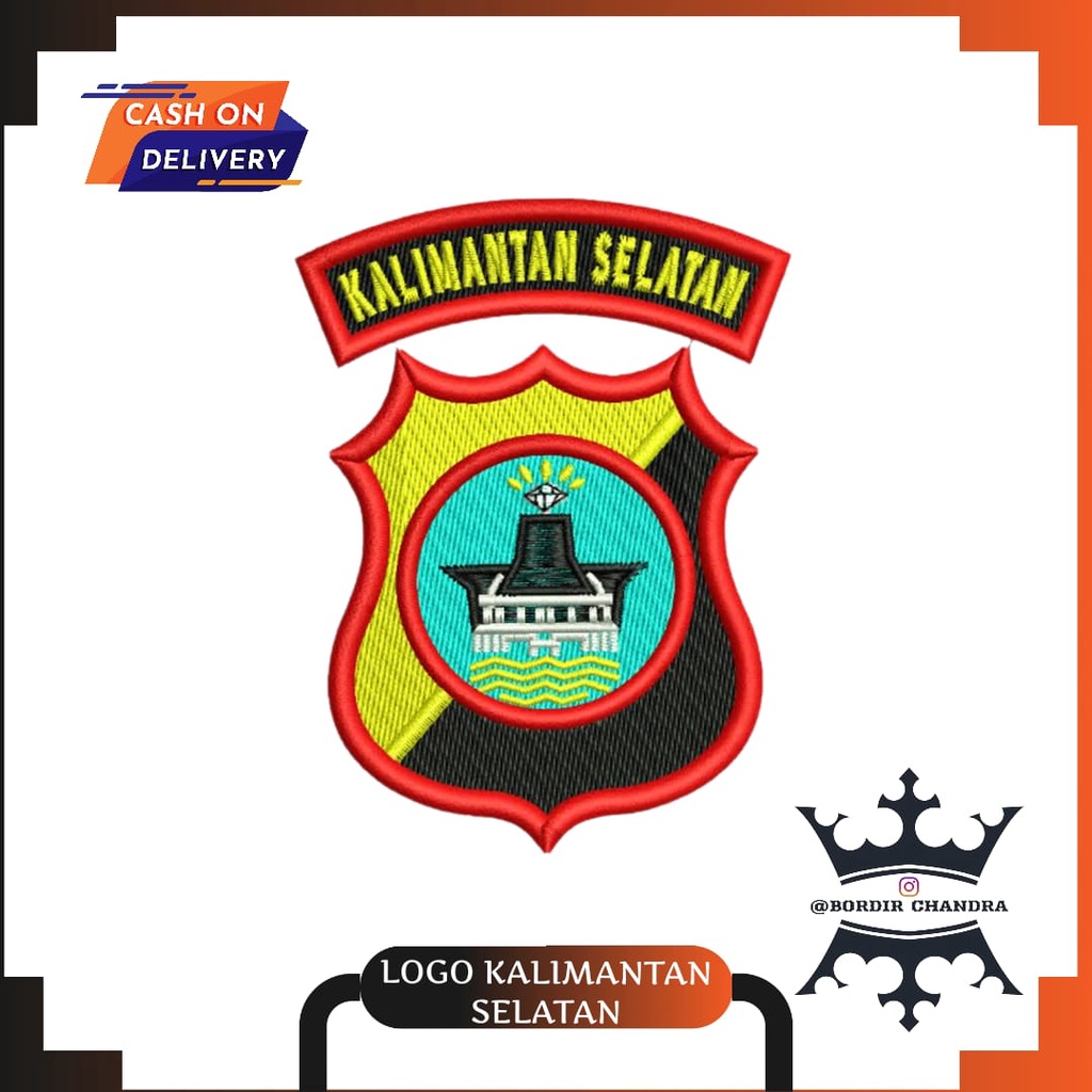 Jual LOGO KALIMANTAN SELATAN - KALSEL - POLDA - TIMBUL - RATA 3D ...