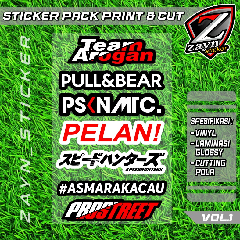 Jual STICKER PACK MOTOR STIKER PSKNMTC TEAM AROGAN PROSTREET DLL ...