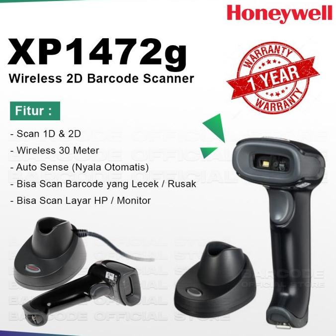 Jual Honeywell Barcode Scanner Wireless 1472G Imager 1472 G 2 Dimensi ...