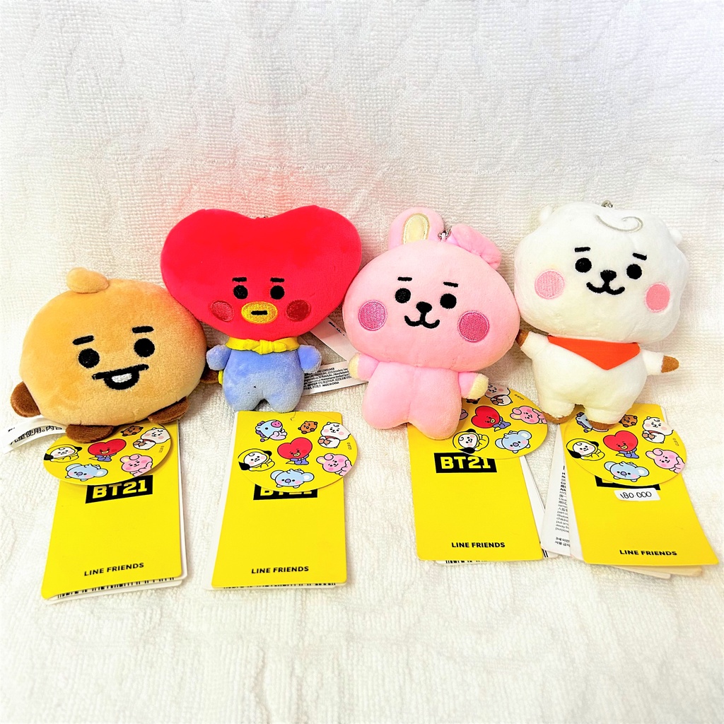 Jual [Official] BT21 Baby Bag Charm New Shooky Tata Cooky RJ | Shopee ...