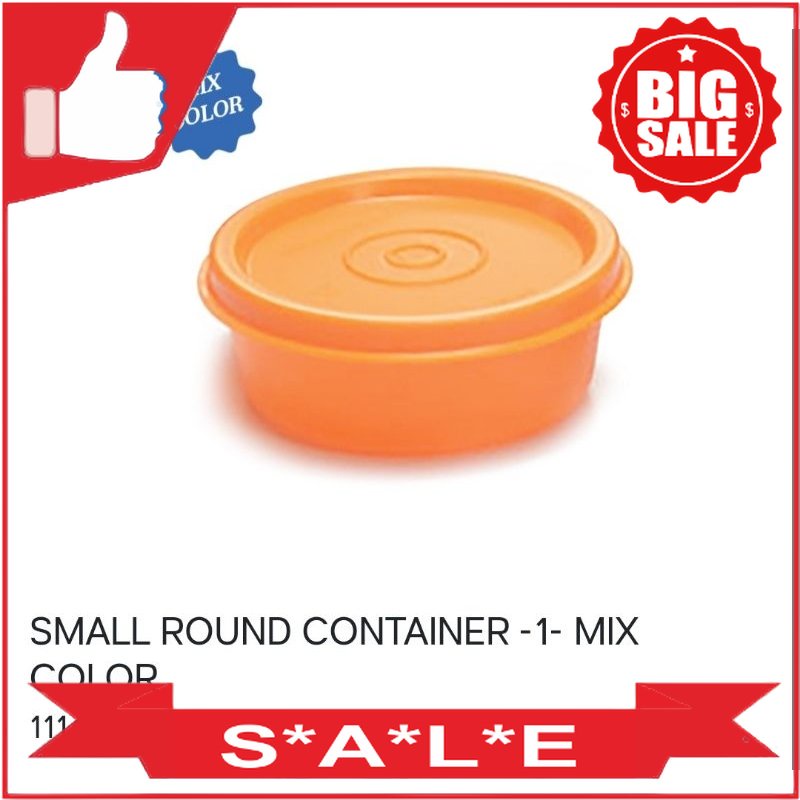 Tupperware Small Round Container 80ml /150ml ( 2pc/4pc)
