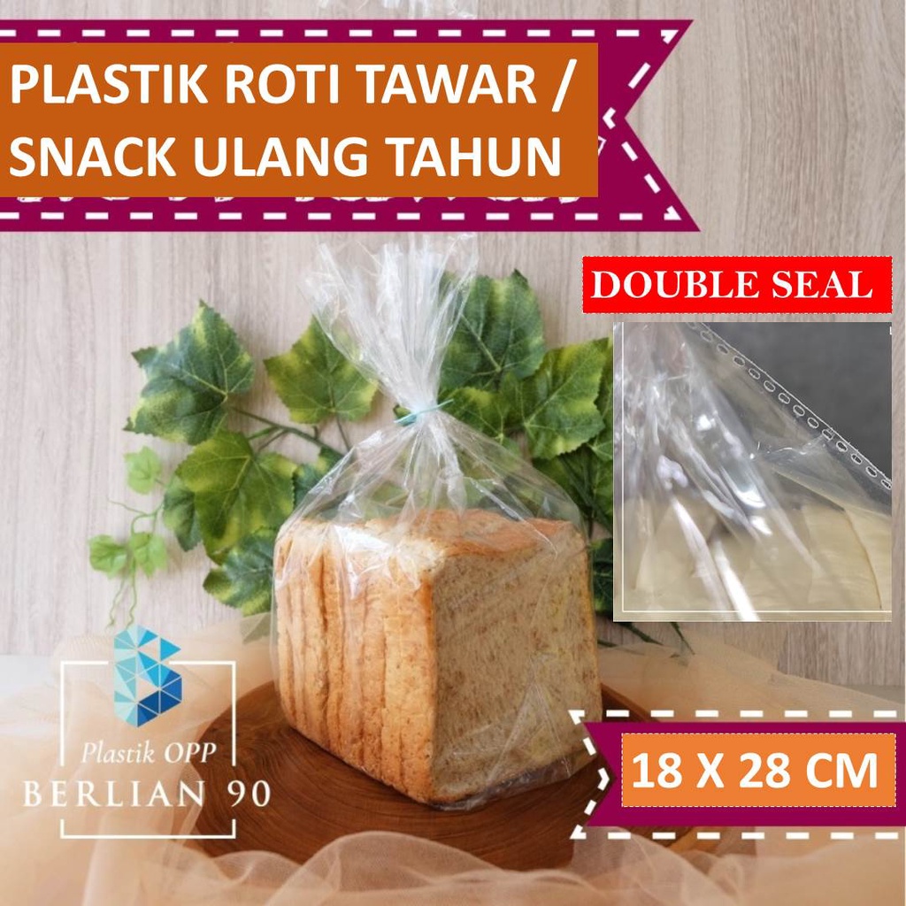 Jual Plastik Opp Tanpa Lem Roti Tawar Isi 100 Pcs Tebal 40s Plastik Opp Kaca Snack Ulang 8392