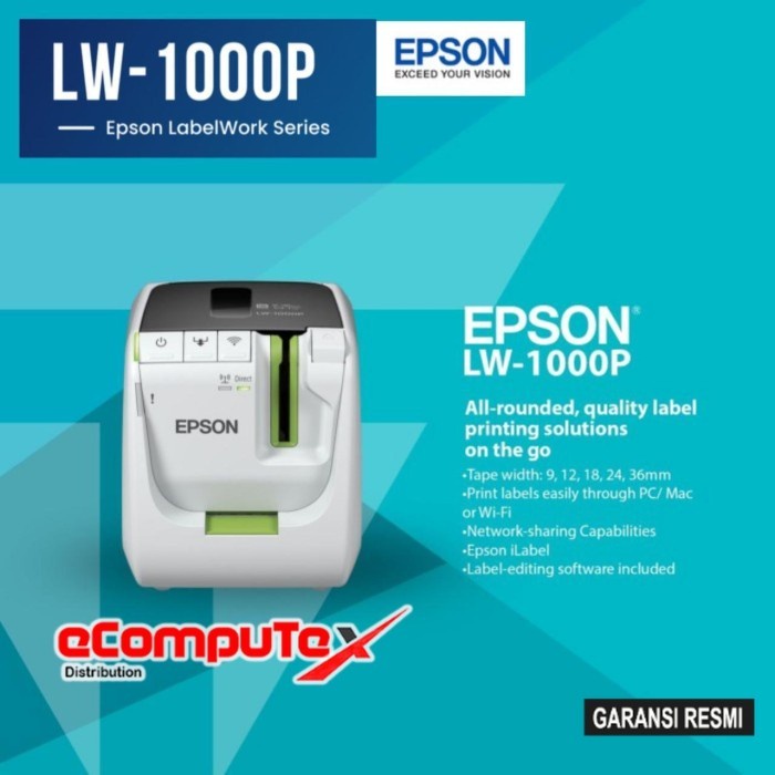 Jual PRINTER EPSON LABEL WORKS LW-1000P / PRINTER LABEL LW 1000P ...