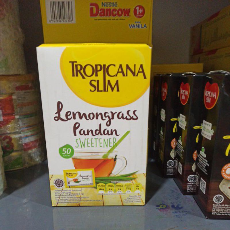 Jual Tropicana Slim Sweetener Lemongrass Pandan 50pcs Shopee Indonesia