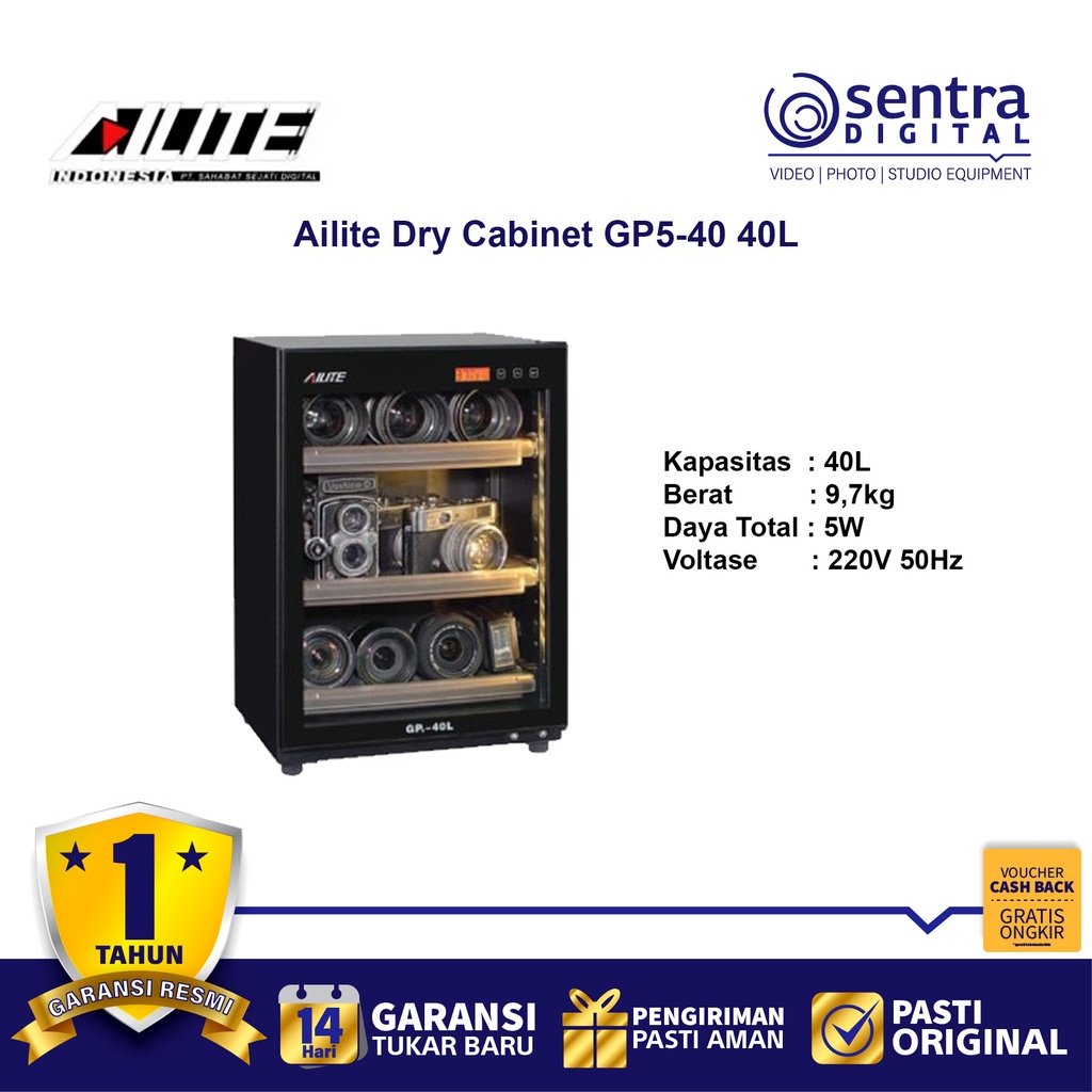 Jual Ailite GP5-40 40L Dry Cabinet | Shopee Indonesia