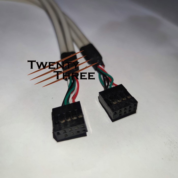 Jual Port Header 4 Port Usb 2.0 To Motherboard Mobo Bracket Rear Panel ...