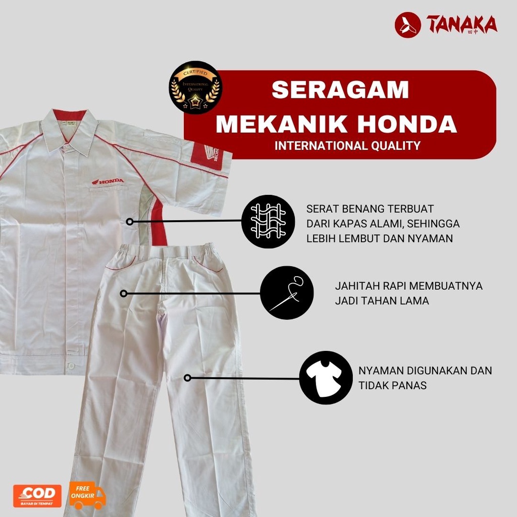 Jual Seragam Honda Mekanik Baju Celana Seragam Honda Seragam Ahass