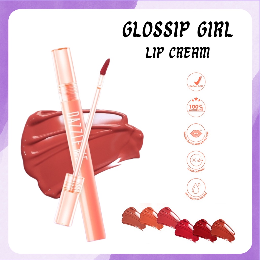 Jual Dazzle Me Glossip Girl Lip Cream Lip Matte Lipstick Lip Tint
