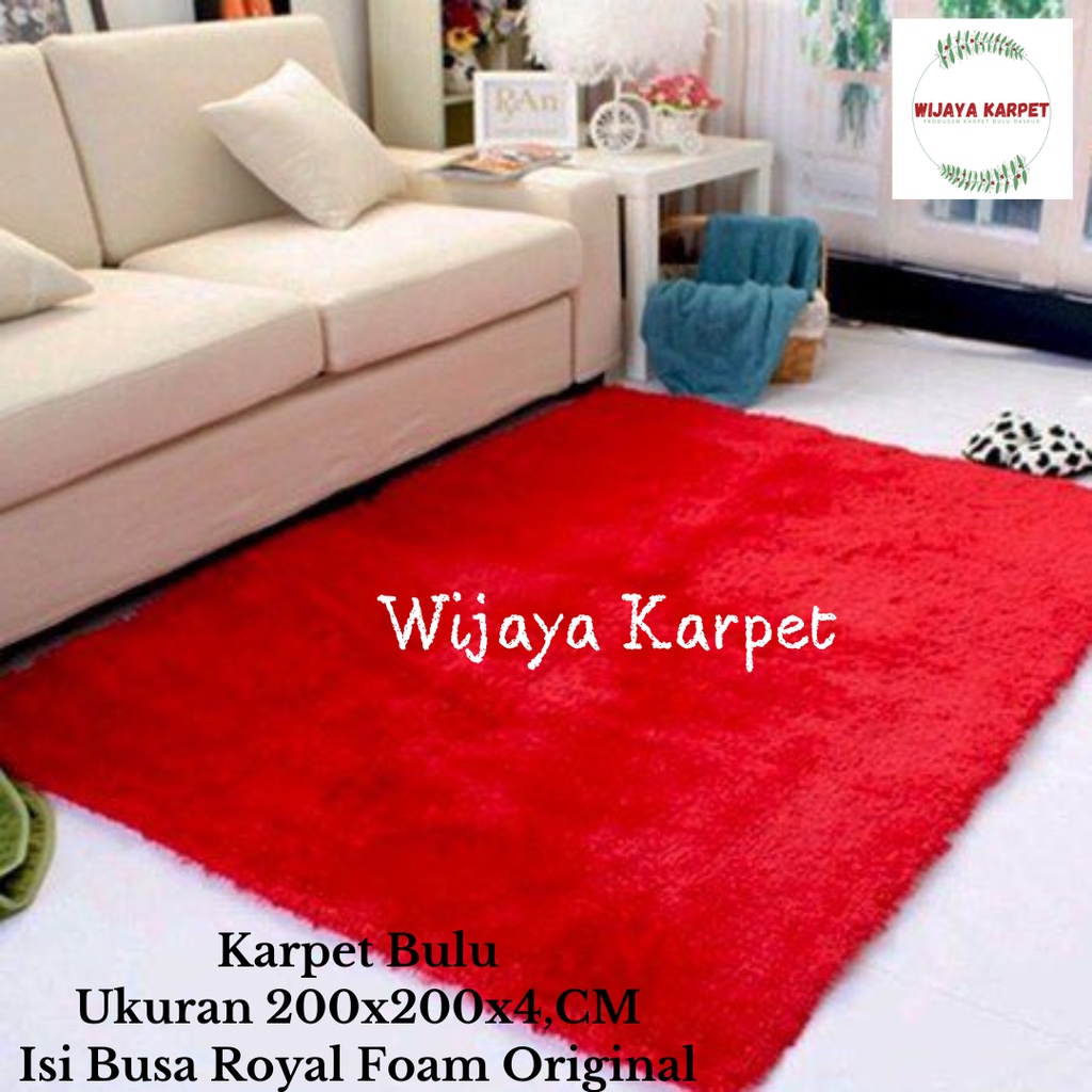 Jual Karpet Bulu Rasfur Empuk Ukuran 200x200x4 CM (BUSA ROYAL FOAM ...