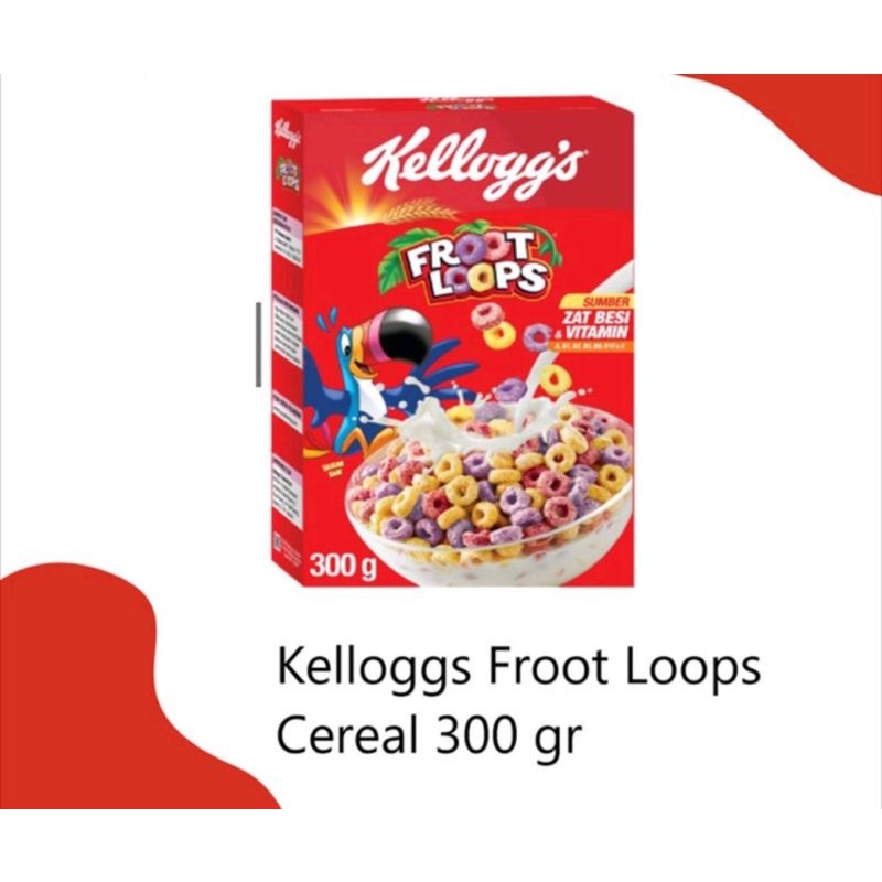 Jual Kelloggs Kellogg's Froot Loops 300g Fruit Loop 300 Gram | Shopee ...