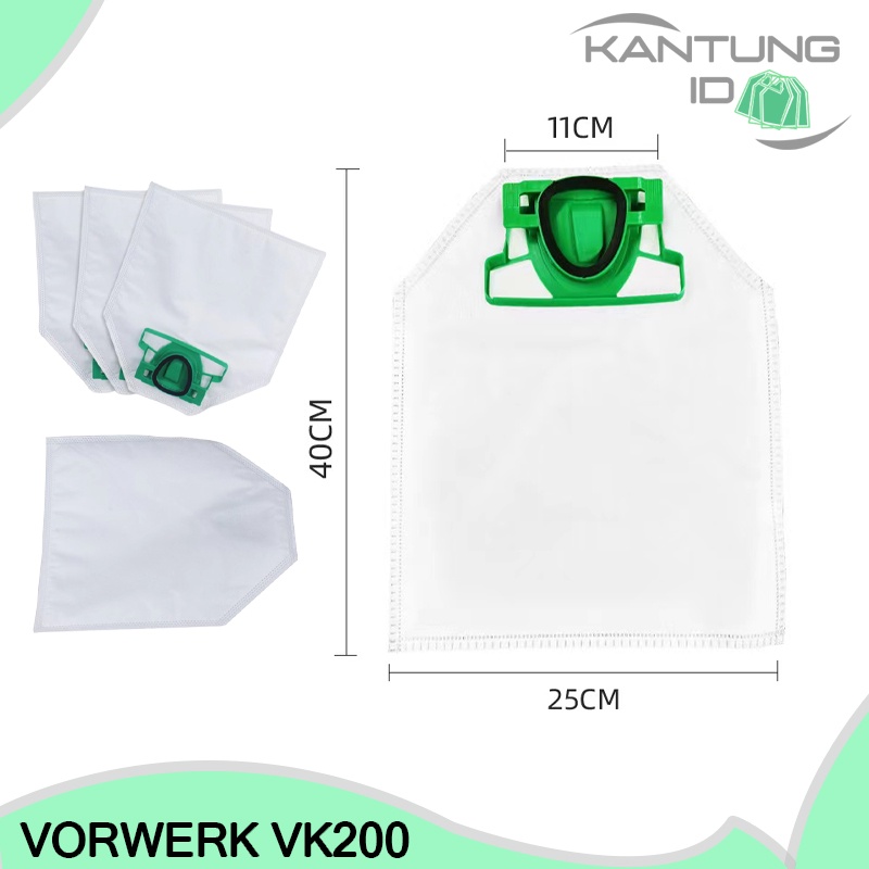 Jual 1Pcs Kantong Debu Vorwerk Kobold VK200 FP200 Universal Dust Bag