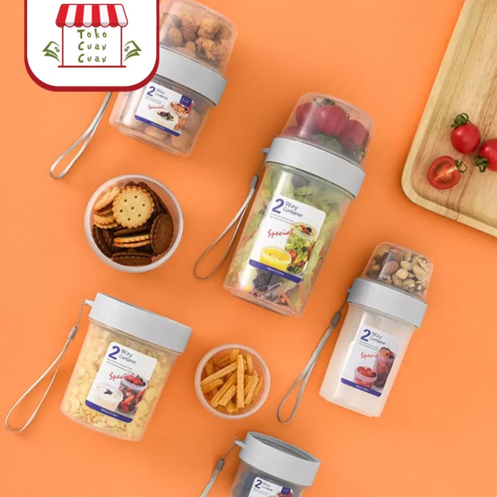 Jual TCC 2 Way Container Tempat Penyimpanan Makanan Kedap Udara food ...