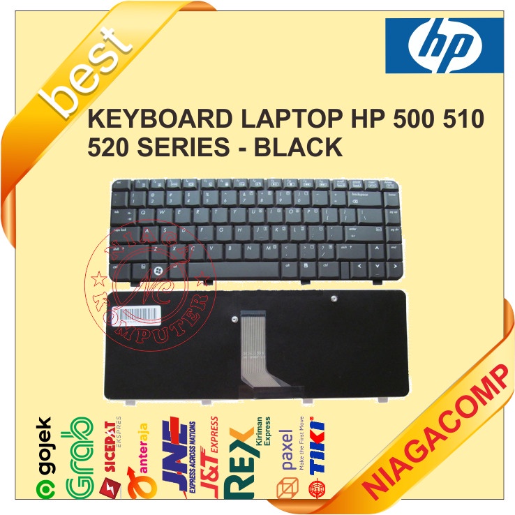 Jual keyboard laptop hp 500 510 520 series black Shopee Indonesia