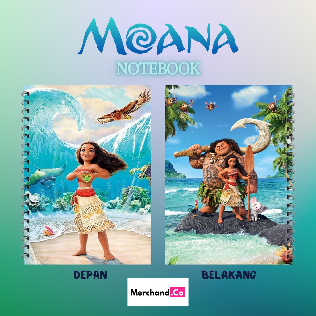 Jual A5 / notebook moana / notebook / moana / buku tulis moana / film ...