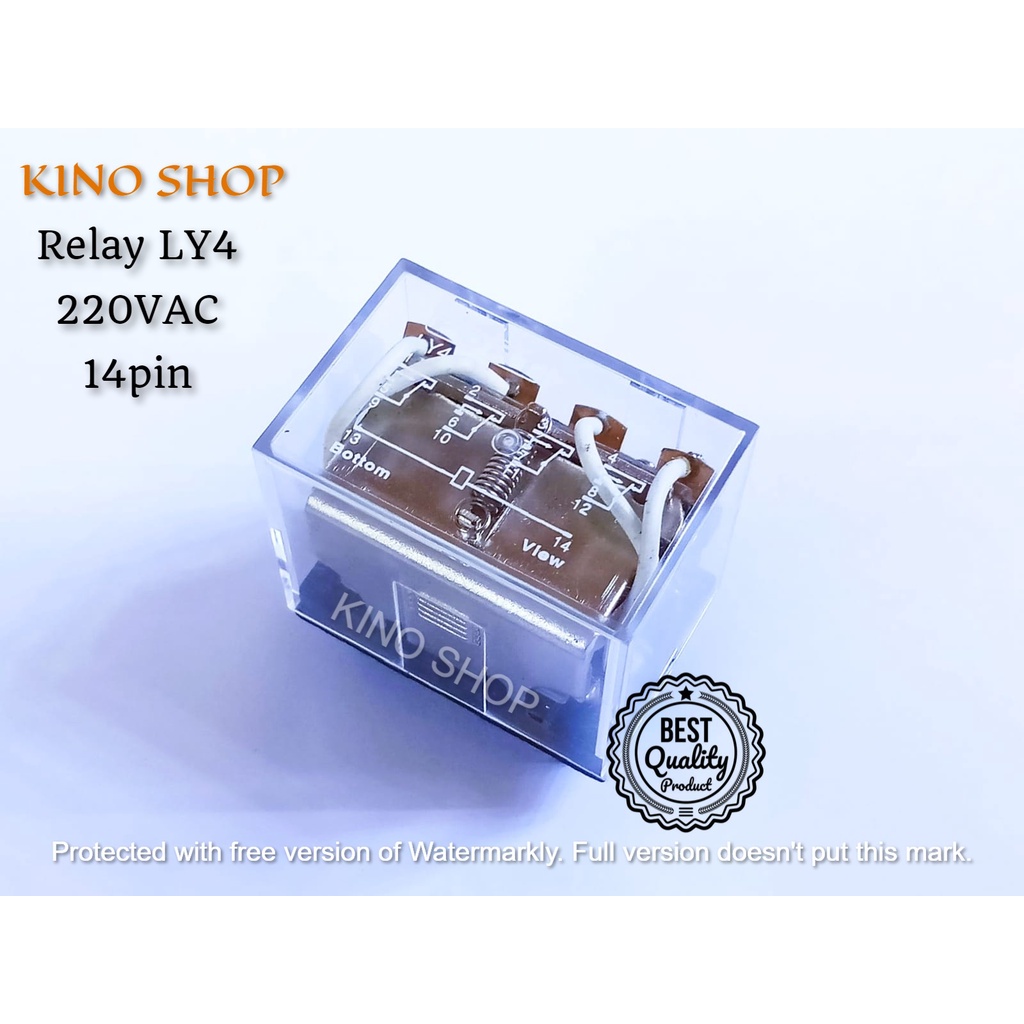 Jual KINOGAWA Relay LY4 220VAC Relay LY4 Saklar Otomatis ...
