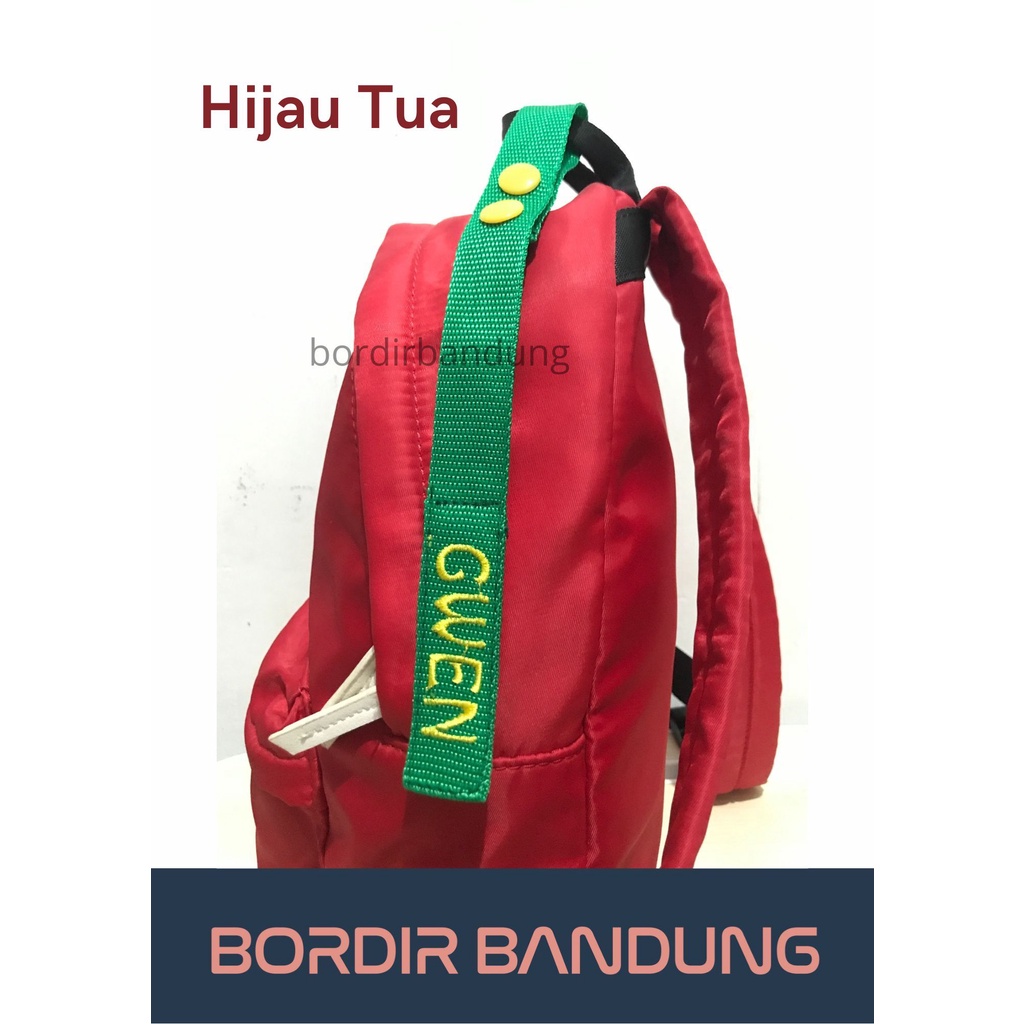 Jual Gantungan Penanda Nama Tas / Koper Luggage Tag Bordir Warna Custom ...