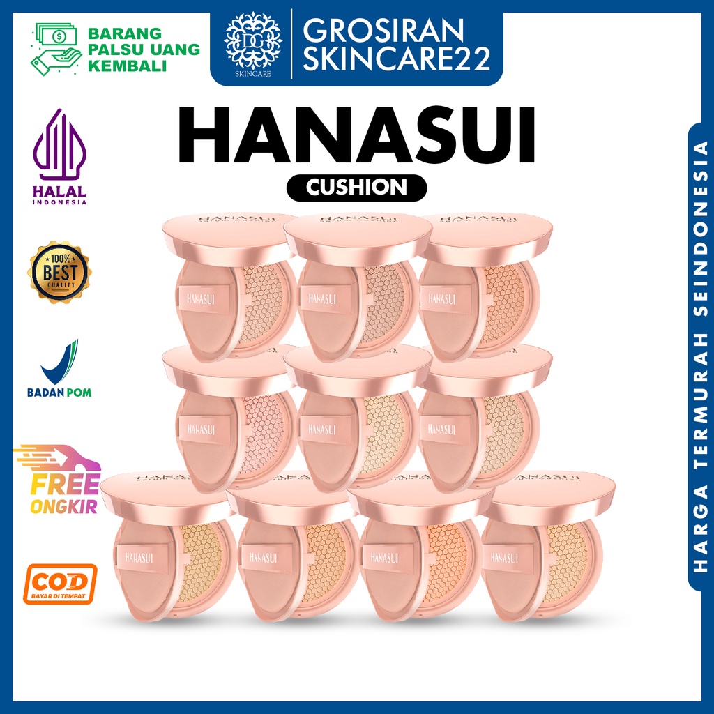 Jual HANASUI Serum Cushion Light / Natural / Medium / Pinkish / Fairy ...