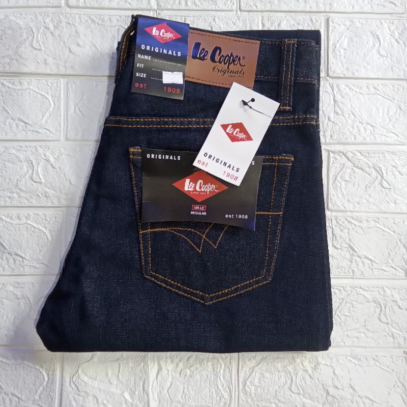 Jual Celana Jeans Panjang Pria Reguler Standart Size Shopee