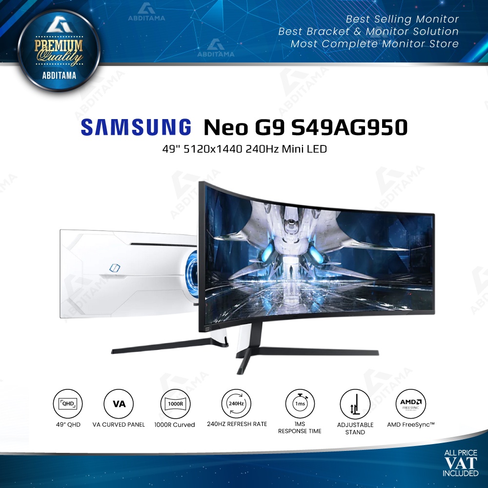 Jual Monitor Samsung Odyssey Neo G9 S49AG950 49" 5.120x1440 240Hz Mini ...