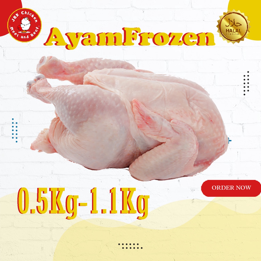 Jual Ayam Karkas Broiler Ayam Potong Utuh 0 5 1 4 Kg Shopee Indonesia