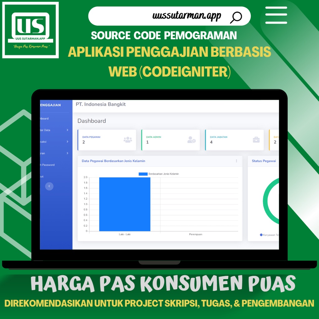 Jual Source Code Aplikasi Penggajian Berbasis Web Codeigniter Shopee Indonesia 1130