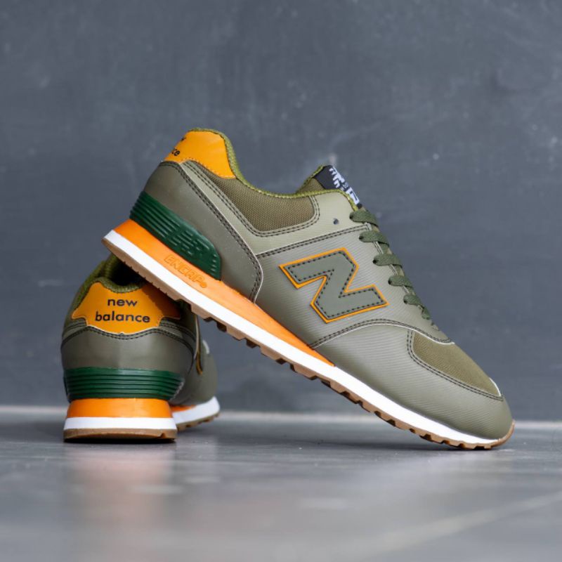 Jual SEPATU NEW BALANCE 574 GREEN ARMY ORANGE ORIGINAL SEPATU SNEAKERS CASUAL SPORTY PRIA SNEAKERS KETS Shopee Indonesia