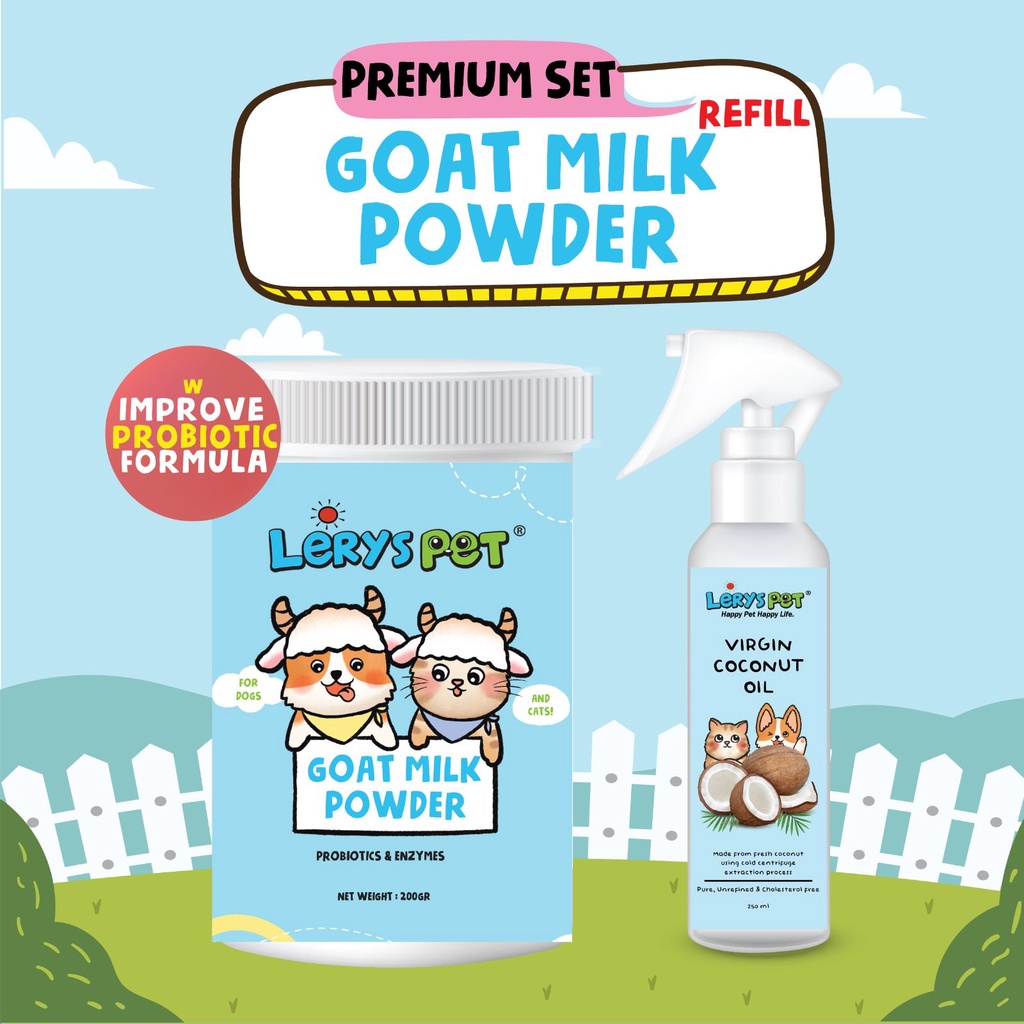 Jual Goat Milk Refill 200g VCO Susu Kambing Anjing Kucing