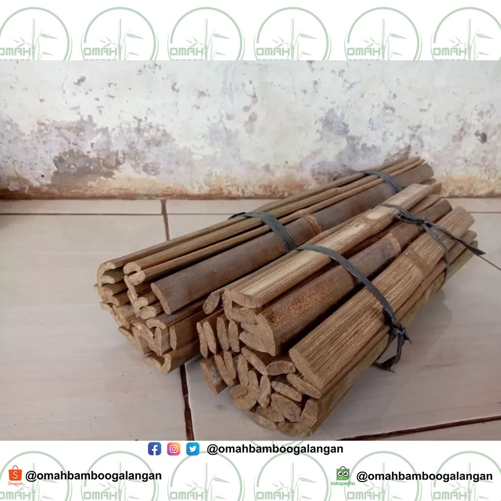 Jual Bambu Bilah 30cm Bambu Ajir Bambu Turus Bambu Belah Belahan