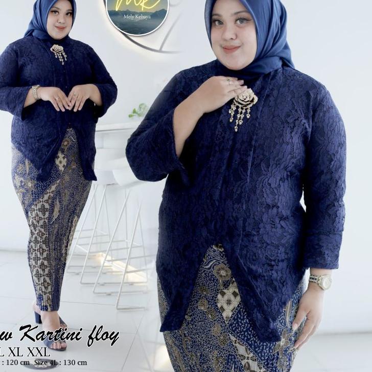 Jual Rekomendasi X4X8j Setelan Kebaya Floy Brokat Ld 130 / Kebaya Floy ...