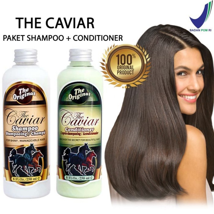 Jual CAVIAR SHAMPO+CONDITIONER PAKET 2IN1 ORIGINAL PAKET SHAMPO N