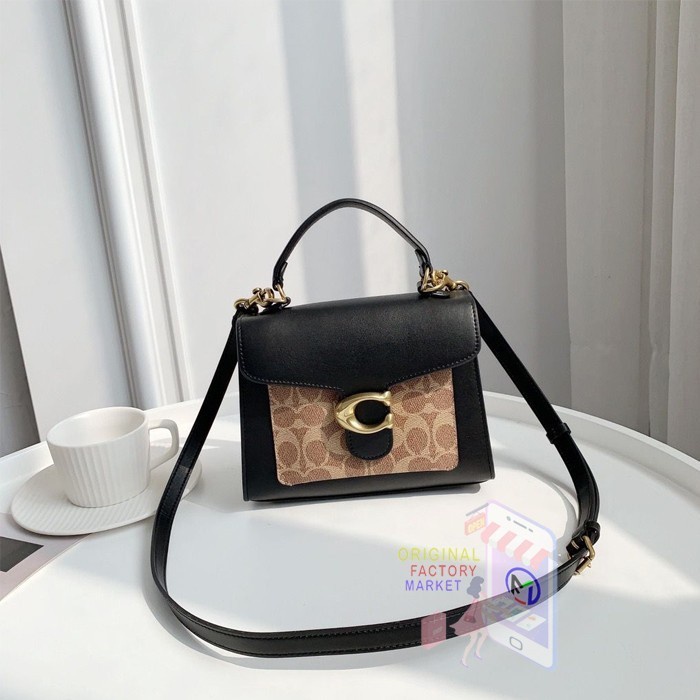 Jual TAS CH 870 Tabby Top Handle 20 Signature Colorblock Black ORIGINAL Shopee Indonesia