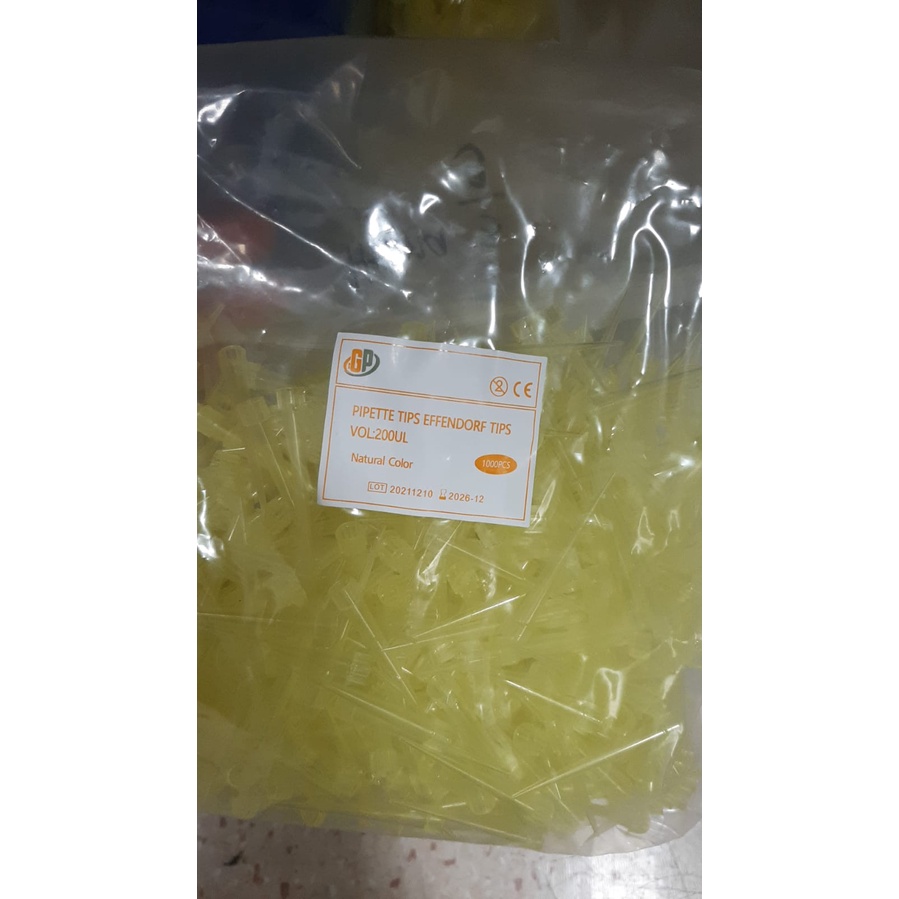 Jual Yellow Tips / Pipette tip GP Yellow Tips 200ul_1000ea | Shopee ...