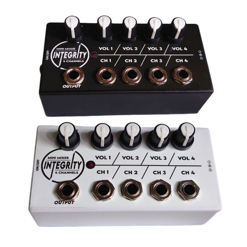 Jual MINI MIXER 4 CHANNELS PARALLEL MIC VOCAL DAN INSTRUMENT MUSIC MONO ...