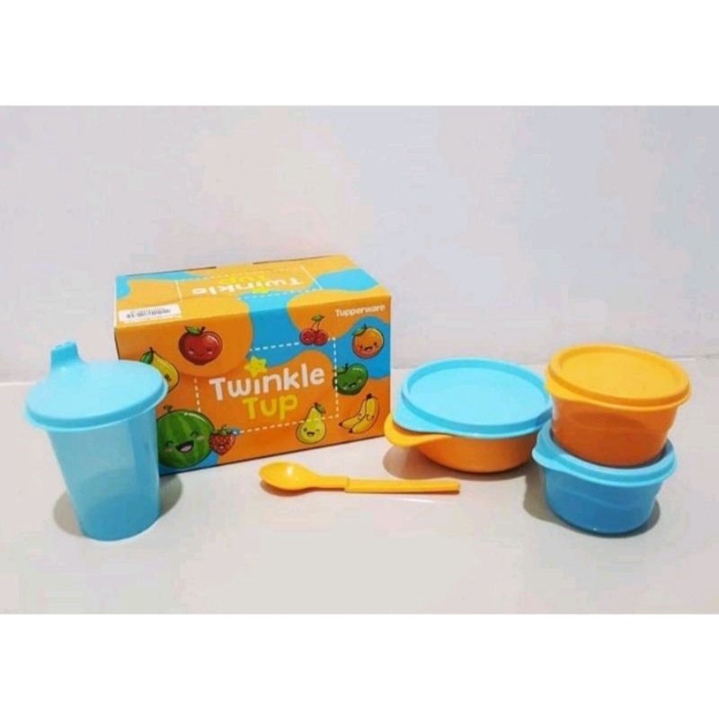 Jual peralatan makan bayi Tupperware (twinkle tup baby meal set ...