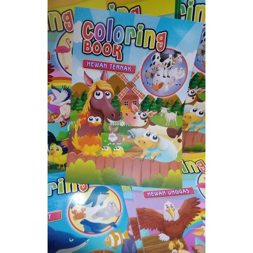 Jual N_S_Y Coloring book buku mewarnai dengan berbagai macam tema buku