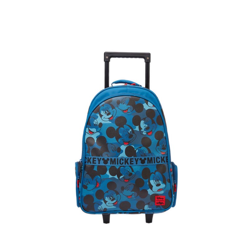 Jual Smiggle Mickey Mouse Trolley Backpack with Light Up Wheels