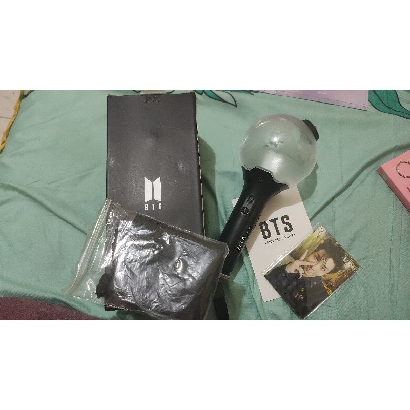 Jual OFFICIAL Lightstick BTS ARMY BOMB VERSI 3 UNSEALED FULLSET ...