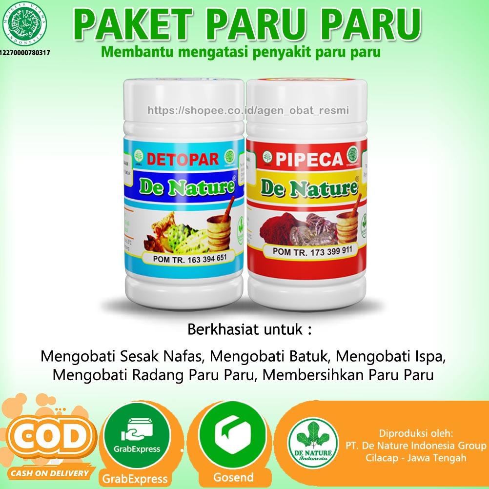 Jual Obat Penyakit Paru Paru TBC Asma Batuk Herbal Detopar Pipeca De ...