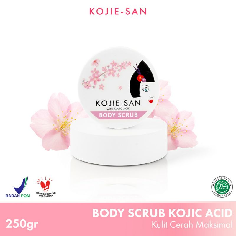 Jual Body Scrub Kojic Acid With Sakura Ekstrak Kojic Acid Glowing