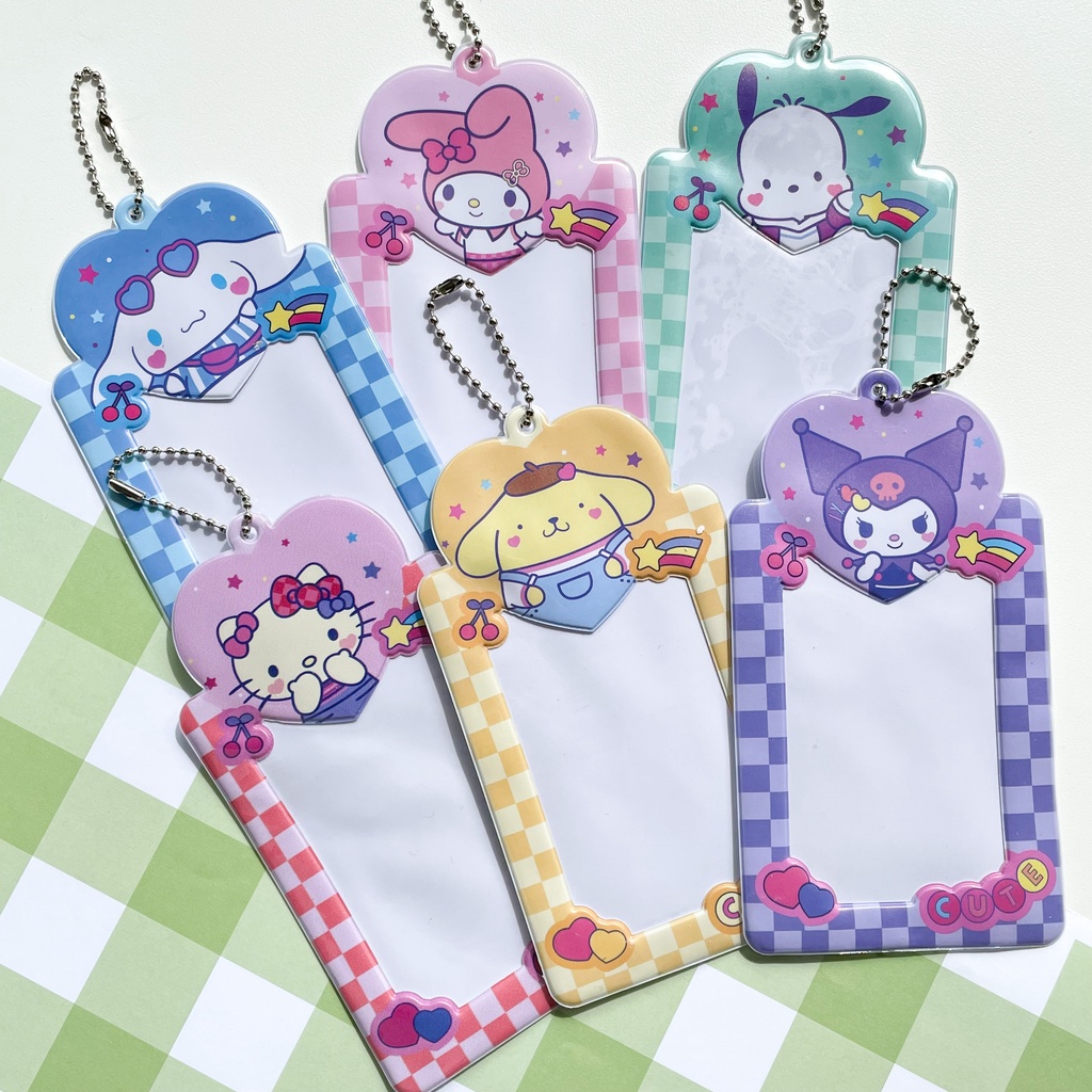 Jual (Ready) Card Holder PVC Photocard Ballchain Kotak Motif Karakter