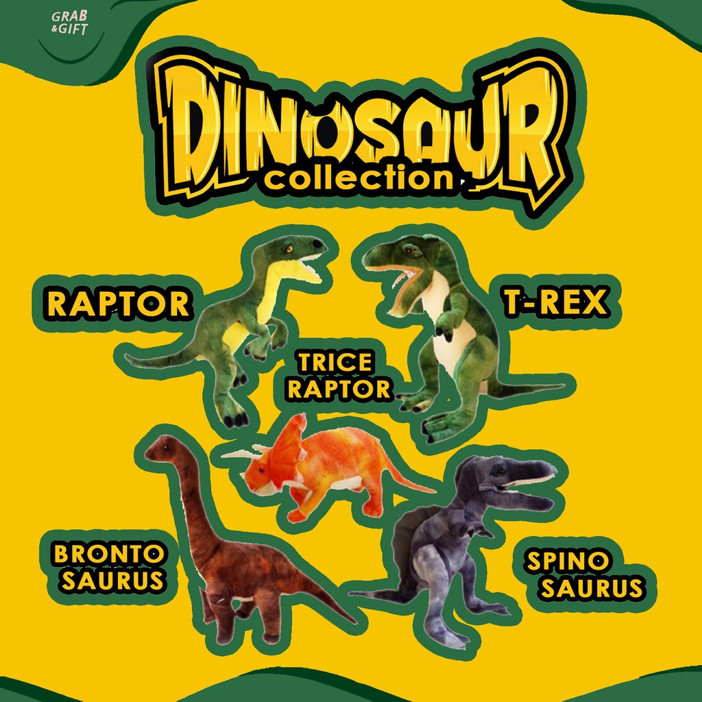 Jual Boneka Dinosaurus / Dino - T rex / Triceraptor / Brontosaurus ...
