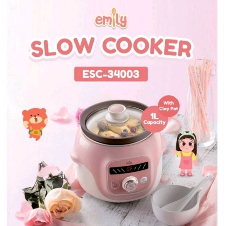 Jual Emily Slow Cooker ESC34003 1L Shopee Indonesia