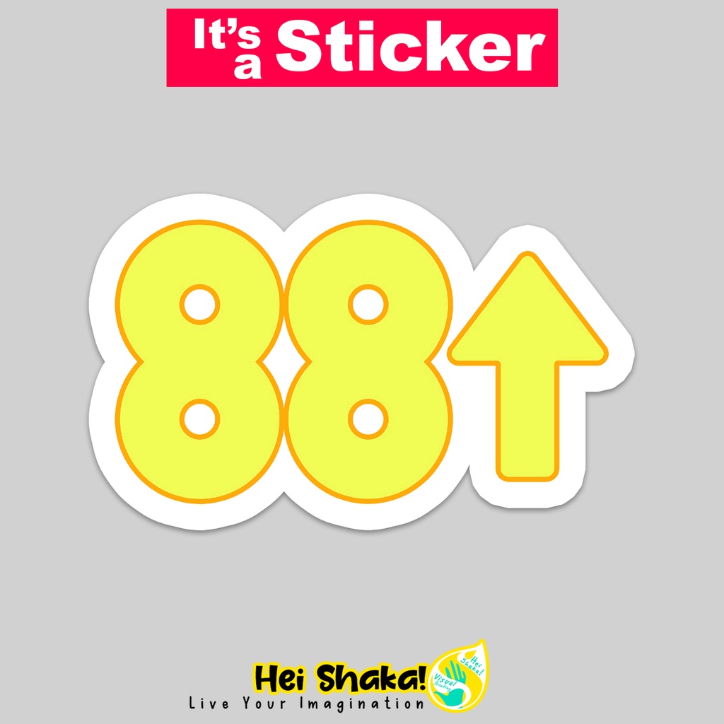 Jual Stiker 88 Rising 1 Sticker Music Bahan Vinyl Anti Air | Shopee ...
