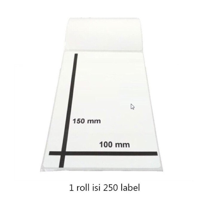 Jual Term Label Thermal Label Stiker Barcode Label Pengiriman 100X150 ...