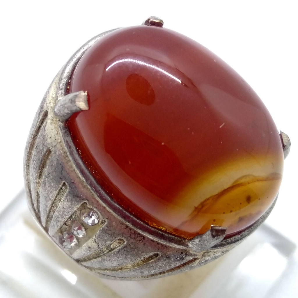 Jual Cincin Batu Akik Merah Hati Raja Kode 1756 | Shopee Indonesia