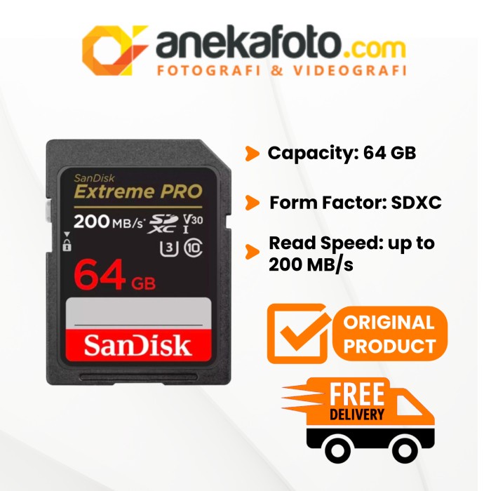 Jual Sandisk Extreme Pro Sdhc 64Gb/200Mb 64 Gb / 200 Mb #Original ...