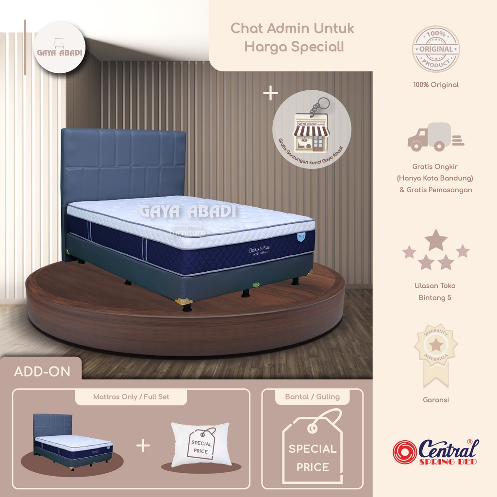 Jual Springbed Central Deluxe Plus Pocket Kasur Central Deluxe Plus Pocket Central Springbed