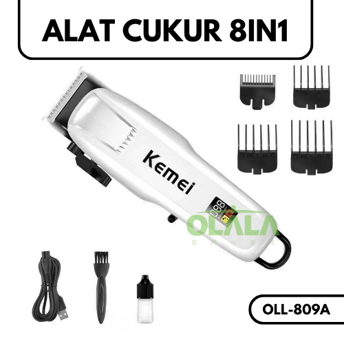 Jual MESIN ALAT CUKUR KEMEI 3 in 1 SHAVER SISTEM CHARGER TM-KM809A ...